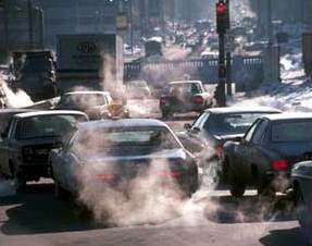 contaminación por vehículos