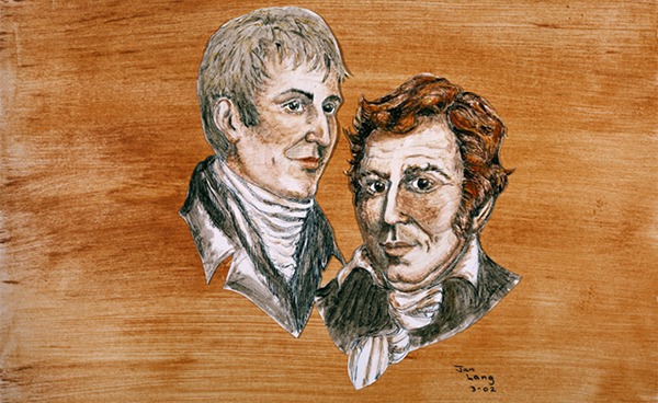 Lewis clark portraits soil paint