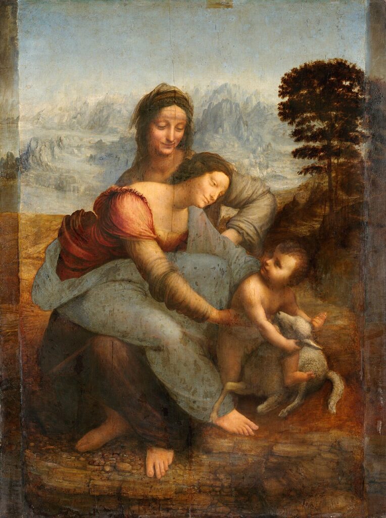 960px Leonardo da Vinci Virgin and Child with St Anne C2RMF retouched